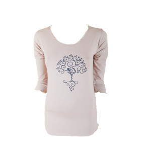 W3 Everyday Tee Tree of Life Taupe Dhs145